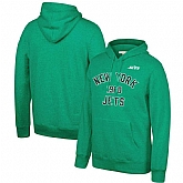 New York Jets Mitchell & Ness Team History Pullover Hoodie Green,baseball caps,new era cap wholesale,wholesale hats